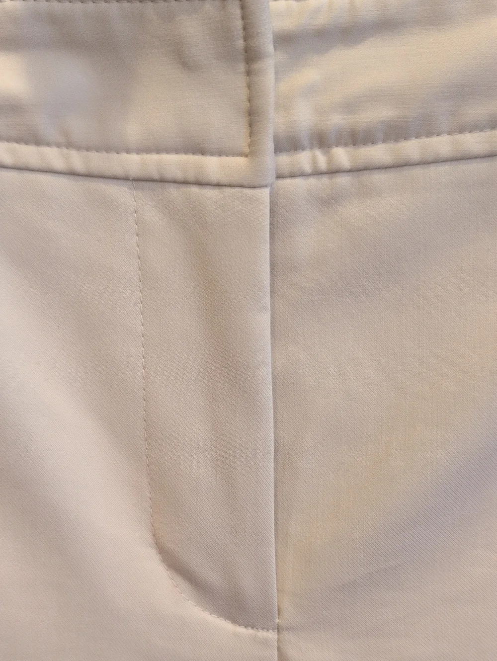 Talbots Women's Cream Straight-Leg Trousers